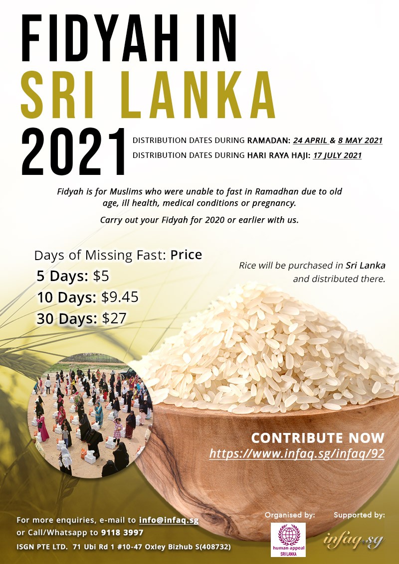 Fidyah in Sri Lanka 2021 2021